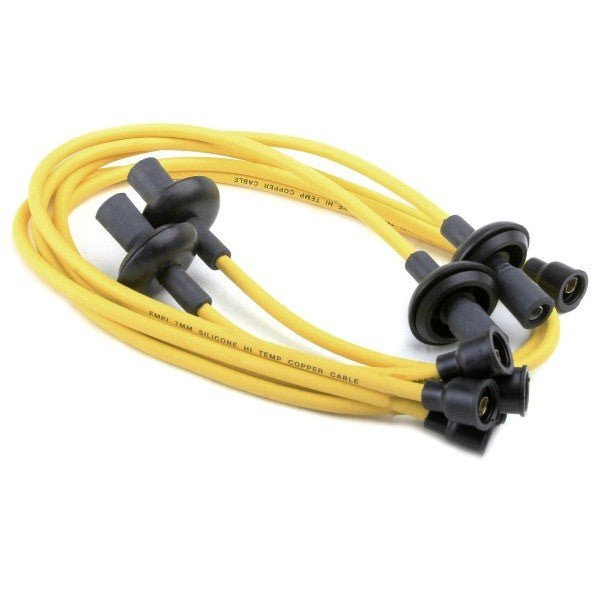 Empi 9400 Spark Plug Ignition Wire Set. Yellow Silicone 7mm F/Air - cooled Vw Bug - Moore Parts