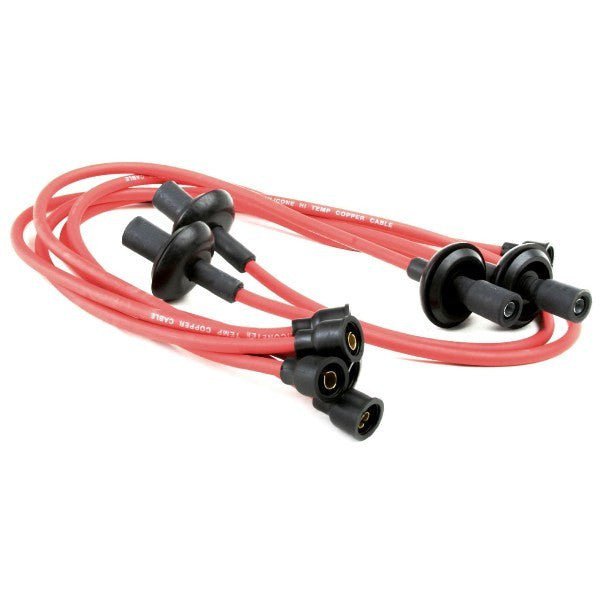 Empi 9411 Spark Plug Ignition Wire Set. Red Silicone 7mm For Air - cooled Vw Bug - Moore Parts