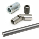 Jamar Performance JS3RK Shift Rod U - joint Linkage Kit 1/2" x 36" Long Steel Rod - Moore Parts