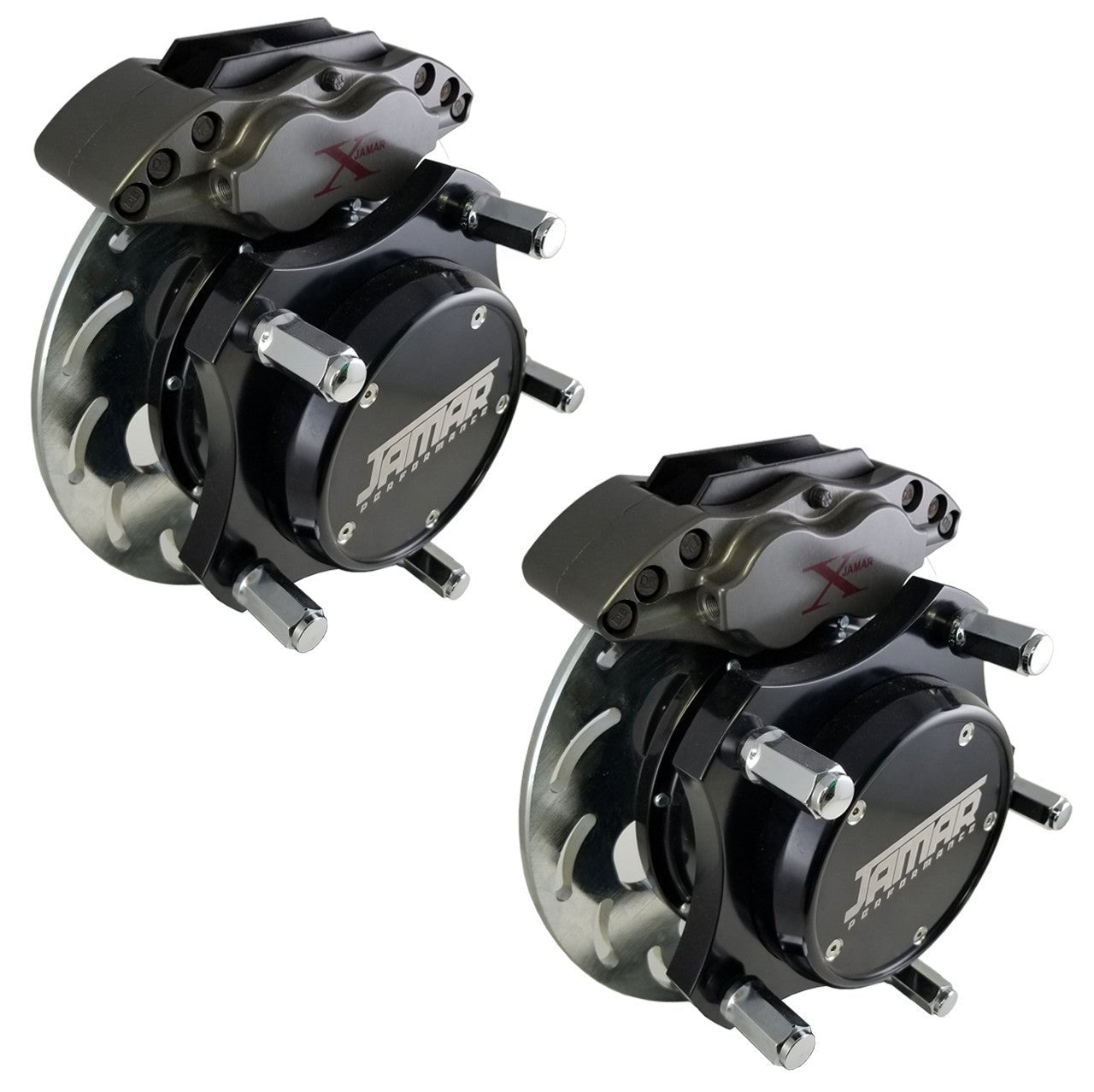 Jamar Performance Pro - X Front Disc Brake Kit, 2" Hollow Spindles 4 Piston Calipers - Moore Parts