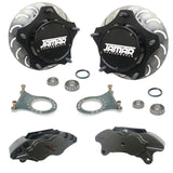 Jamar Performance USA Pro - X Front Disc Brake Kit, Combo Spindles 4 Piston Calipers - Moore Parts