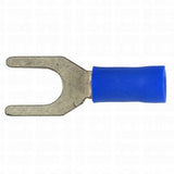 K4 10 Hole Blue Spade Terminal For 14 - 16 Gauge Wire/Qty 100 Pack - Moore Parts