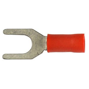 K4 6 Hole Red Spade Terminal For 18 - 22 Gauge Wire/Qty 100 Pack - Moore Parts