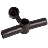 K4 Black Dual Entry Power Post Cable Insulator Boot Fits Up To 2/0 AWG Cable - Moore Parts