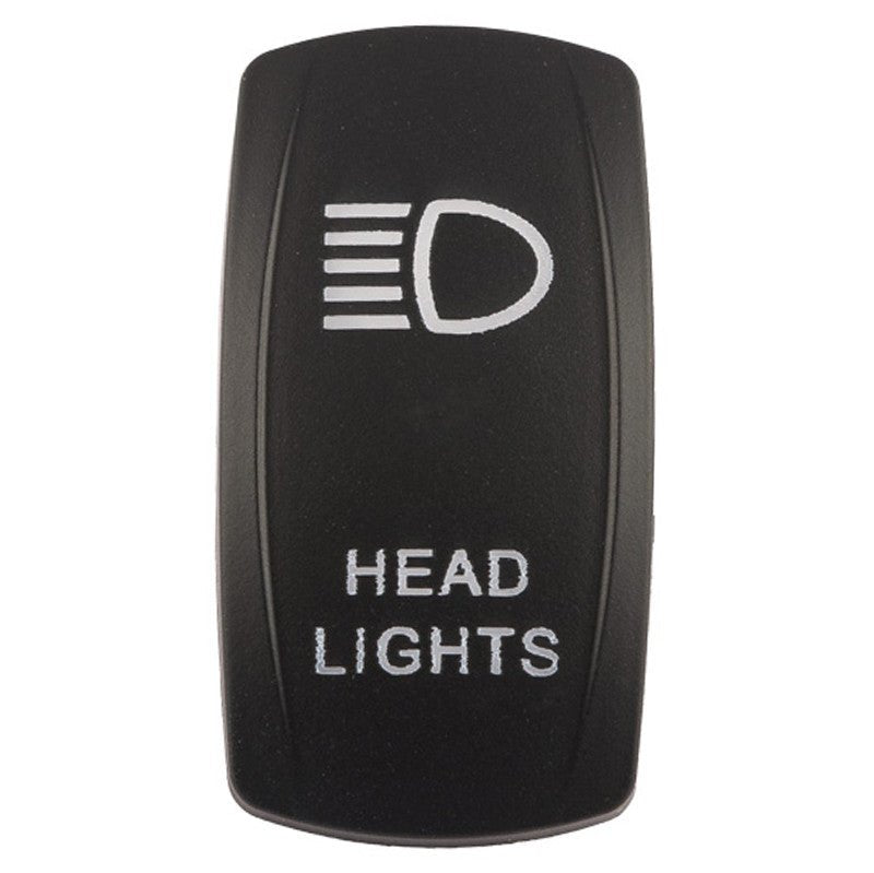 K4 Engraved "HEAD LIGHTS" Contura Switch Actuator For II, III, V Switch Bodies - Moore Parts