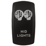 K4 Engraved "HID LIGHTS" Contura Switch Actuator For II, III, V Switch Bodies - Moore Parts