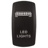 K4 Engraved "LED LIGHTS" Contura Switch Actuator For II, III, V Switch Bodies - Moore Parts