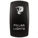 K4 Engraved "PILLAR LIGHTS" Contura Switch Actuator For II, III, V Switch Bodies - Moore Parts