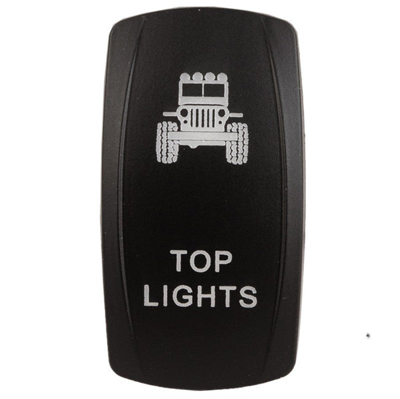 K4 Engraved "TOP LIGHTS" Contura Switch Actuator For II, III, V Switch Bodies - Moore Parts
