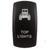 K4 Engraved "TOP LIGHTS" Contura Switch Actuator For II, III, V Switch Bodies - Moore Parts