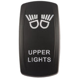 K4 Engraved "UPPER LIGHTS" Contura Switch Actuator For II, III, V Switch Bodies - Moore Parts