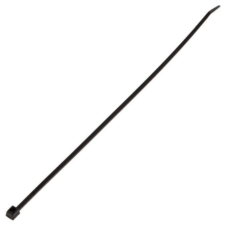 K4 Self Locking Narrow Tie Wrap, 8" Black Nylon Zip Tie. Qty 100 Per Pack - Moore Parts