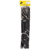 K4 Self Locking Tie Wrap, 14" Black Nylon Zip Tie. Qty 100 Per Pack - Moore Parts