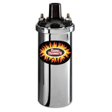 Pertronix 40001 Flame Thrower 12V Chrome Coil 1.5 Ohm / 40000 Volts Oil Filled - Moore Parts