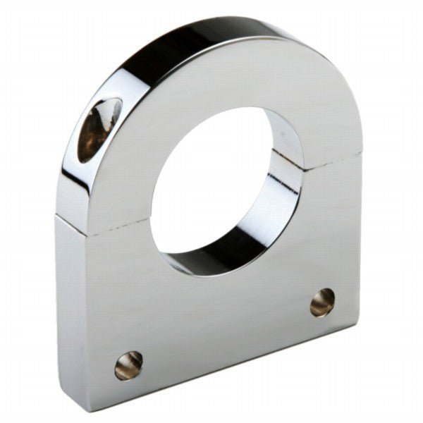 Polished Aluminum Clamp Bracket 2 Side Drilled Design For 1 - 3/4" Tube - Moore Parts