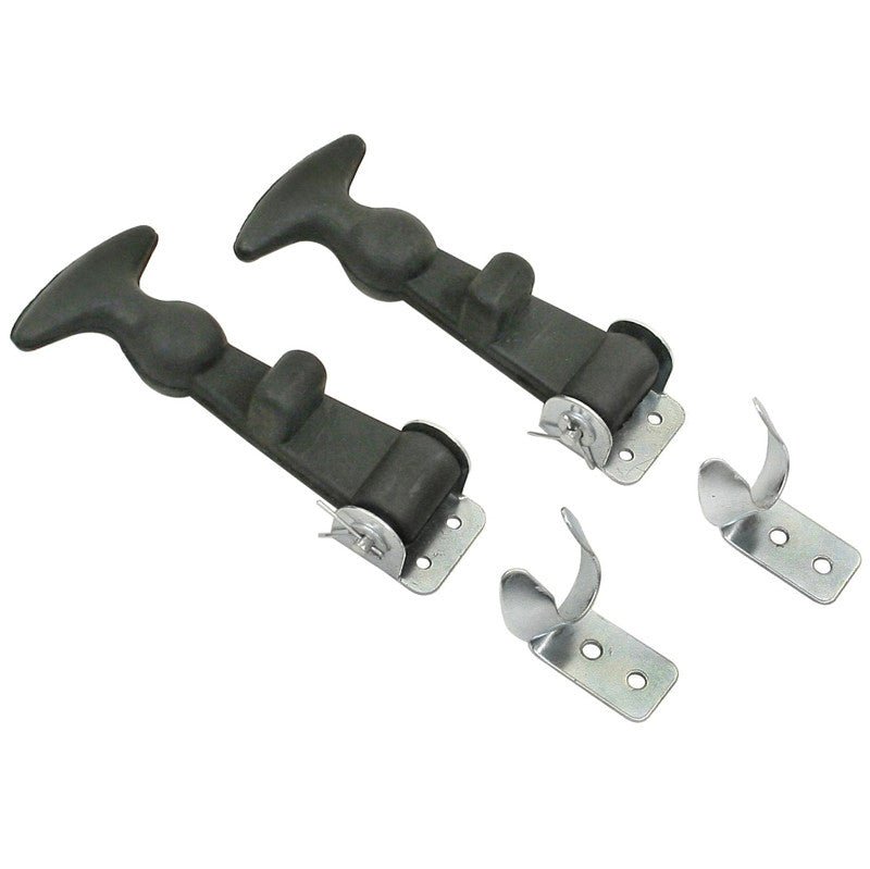 Rubber Baja Or Jeep Hood Hold Down Latches, Pair - Moore Parts