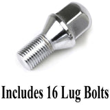 Set Of 4 15" X 5 - 1/2" Vw Bug 4 Lug Black Empi BRM Wheels & Lug Bolts - Moore Parts