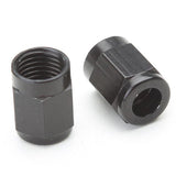 Tube Nut - 4 For 1/4" Stainless Steel Hard - Line - Black. Pair - Moore Parts