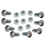 Vw Bug Chrome Bumper Bolts W/Nuts Volkswagen Beetle To 1967. Set 8 - Moore Parts