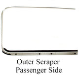 Vw Bug Door Rubber For Roll Up Window Glass, Scraper Seal Set. 1952 - 64 - Moore Parts
