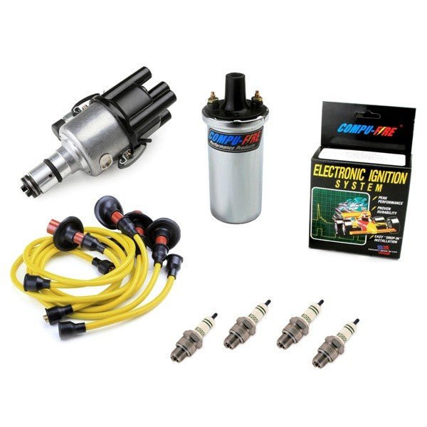 Vw Bug Ignition Kit 009 Distributor W/Compufire,12V Compufire Coil, Yellow Wires - Moore Parts