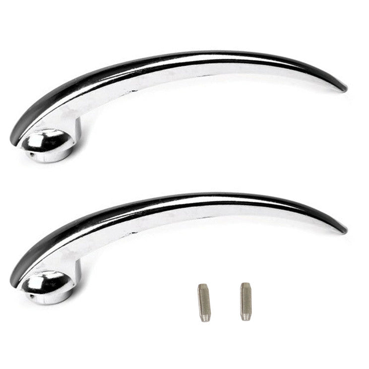 Vw Bug Inner Chrome Door Handle To 1966, Pair - Moore Parts