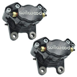 Vw Bug Rear Black Wilwood Disc Brake Kit 1958 - 1967, Scalloped Brake Rotors 5 Lug Porsche/Chevy Pattern - Moore Parts