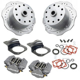 Vw Bug Rear Grey Wilwood Disc Brake Kit 1958 - 1967, Scalloped Brake Rotors 5 Lug Porsche/Chevy Pattern - Moore Parts