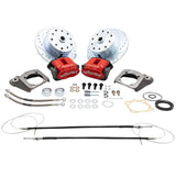 Vw Bug Rear Red Wilwood Disc Brake Kit 1973 - 79, 5 Lug Porsche/Chevy Pattern - Moore Parts
