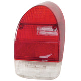Vw Bug Right Tail Light Lens 1971 - 72, Red & White Lens, Each - Moore Parts