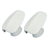 Vw Bug White Coat Hook Caps 1961 - 67, Pair - Moore Parts