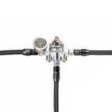 Weber IDF & Empi HPMX 40 - 44 - 48mm Fuel Line Management Kit W/Black Stainless Hose - Moore Parts
