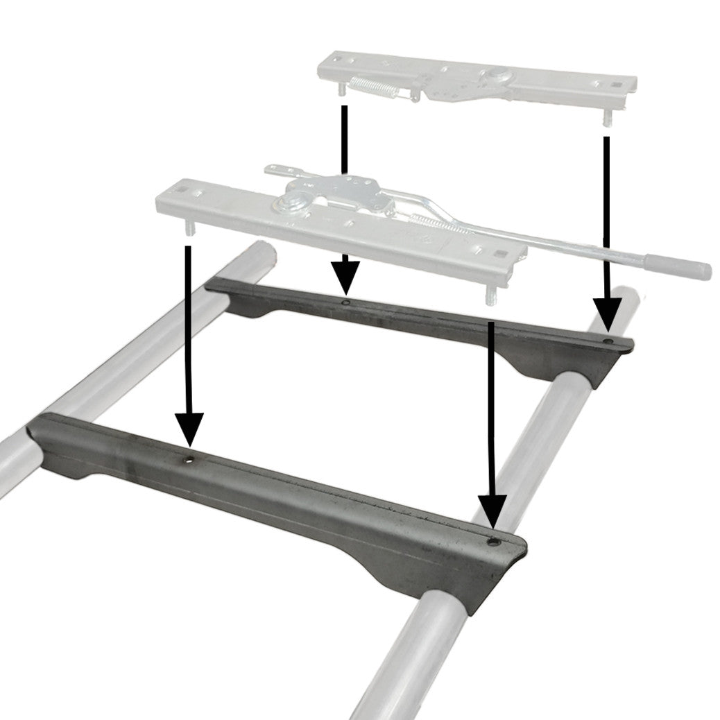 Weld On Seat Slider Mounting Pedestals For 1 - 1/2" Tubing - Moore Parts